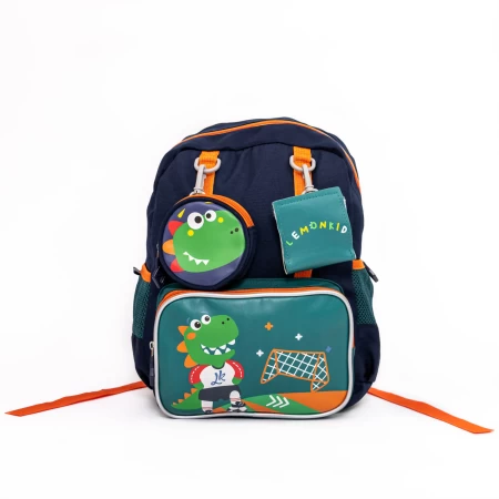 Ghiozdan BA100 Albastru inchis-Verde » meishop.life
