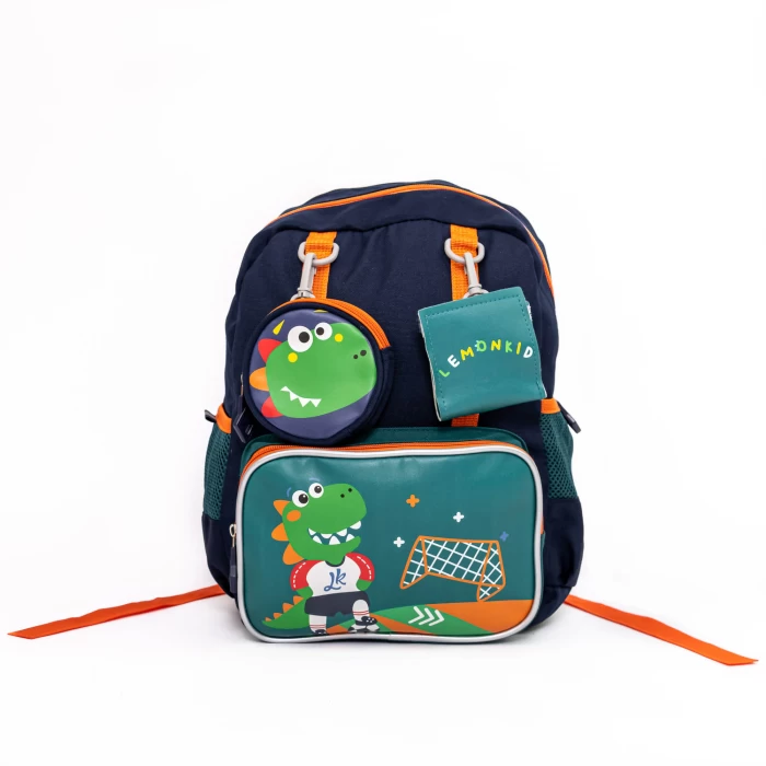 Ghiozdan BA100 Albastru inchis-Verde » meishop.life