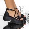 Sandale Dama cu Platforma 3WL265 Negru | Mei