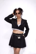 Compleu Dama 2 Piese 3758-1 Negru » meishop.life