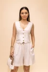 Compleu Dama 2 Piese 6155-7 Bej | Kino