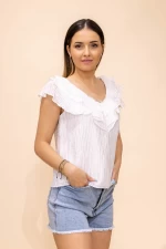 Bluza Dama CHB7589 Alb » meishop.life