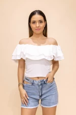 Bluza Dama CHO7332 Alb » meishop.life