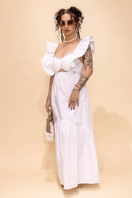 Rochie Dama L303-6899 Alb » meishop.life