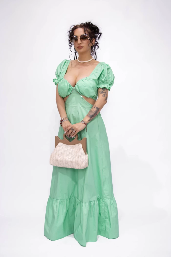 Rochie Dama L303-7098 Verde » meishop.life