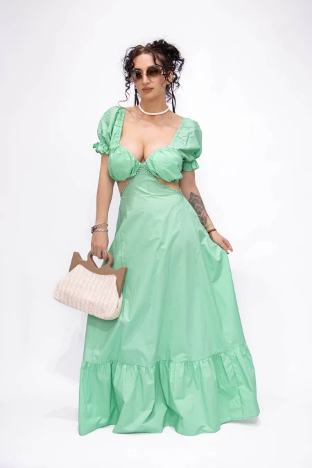 Rochie Dama L303-7098 Verde » meishop.life