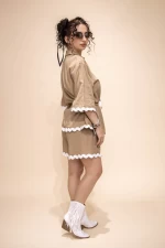 Compleu Dama 2 Piese 6223-7 Kaki » meishop.life