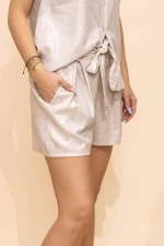 Pantaloni Scurti Dama 17907 Bej » meishop.life