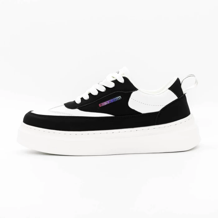 Pantofi Sport Barbati 2315 Negru-Alb » meishop.life