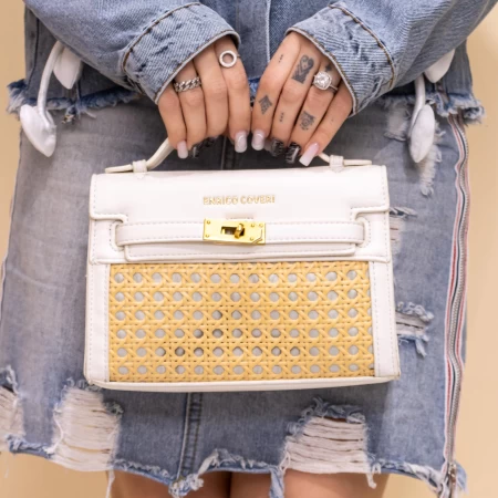 Geanta de mana EC6070 Alb » meishop.life