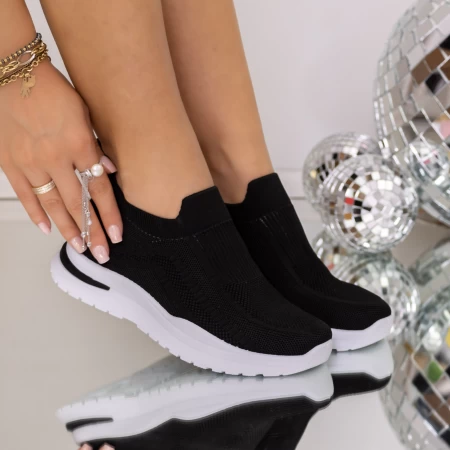 Pantofi Sport Dama 3YAN1 Negru-Alb | Mei » meishop.life