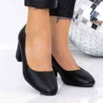 Pantofi cu Toc gros XKK251 Rosu » meishop.life