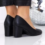 Pantofi cu Toc gros XKK251 Rosu » meishop.life