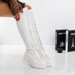 Cizme Dama MX362A Alb » meishop.life