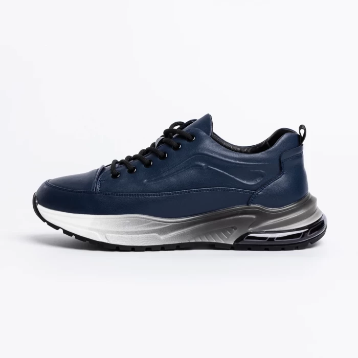 Pantofi Sport Barbati din piele naturala D07091 Albast... » meishop.life