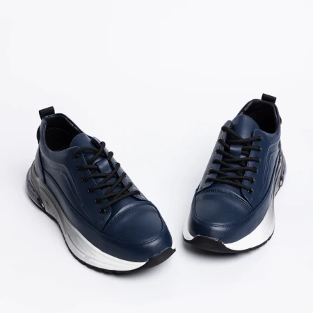 Pantofi Sport Barbati din piele naturala D07091 Albast... » meishop.life