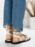 Sandale Dama cu Talpa Joasa 5SY2 BEIGE | MEI