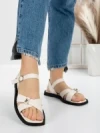 Sandale Dama cu Talpa Joasa 5SY3 BEIGE | MEI