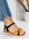 Sandale Dama cu Platforma 5GZ20 BLACK | MEI