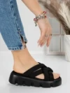 Papuci Dama cu Platforma 2HXS3 BLACK | MEI