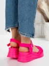Sandale Dama cu Platforma 3H18 ROSE RED | MEI