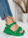 Sandale Dama cu Platforma 3H18 GREEN | MEI