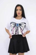 Tricou Dama V8352 ALB | KIKIRIKI