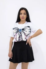 Tricou Dama V8352 ALB | KIKIRIKI