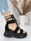 Sandale Dama cu Platforma 5WL26 BLACK | MEI