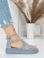 Sandale Dama cu Talpa Joasa 5H23 BLUE | MEI