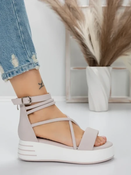 Sandale Dama cu Platforma 5GZ10 PINK | MEI