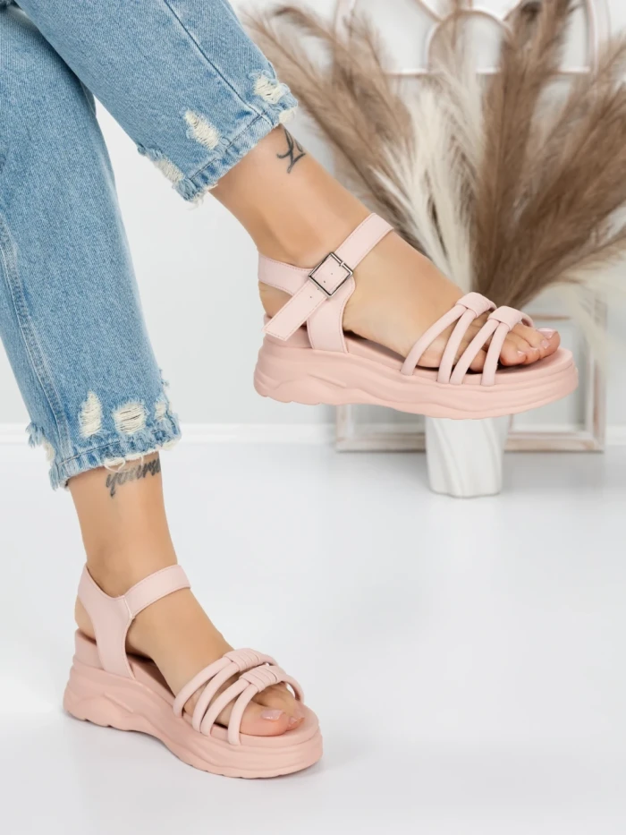 Sandale Dama cu Platforma 3H18 PINK | MEI