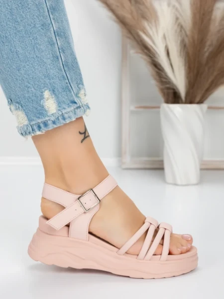 Sandale Dama cu Platforma 3H18 PINK | MEI