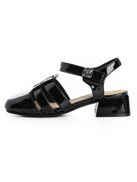 Pantofi cu Toc Gros 21161 BLACK | ADVANCER