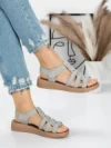 Sandale Dama cu Talpa Joasa 5XJ53 GREY | MEI
