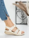 Sandale Dama cu Talpa Joasa 5GZ26 BEIGE | MEI