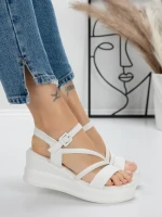 Sandale Dama cu Platforma 5LM1 WHITE | MEI