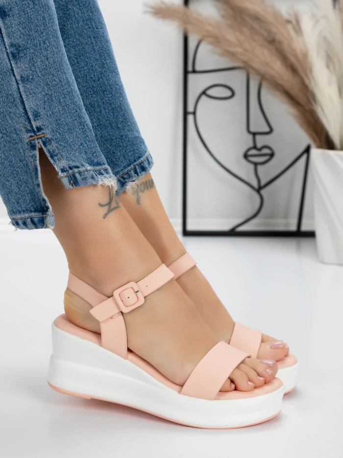 Sandale Dama cu Platforma 5LM5 PINK | MEI