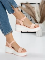 Sandale Dama cu Platforma 5LM5 PINK | MEI