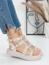 Sandale Dama cu Talpa Joasa 5H21 PINK | MEI