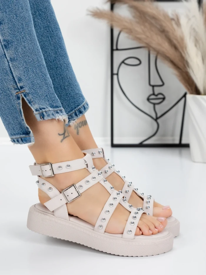 Sandale Dama cu Talpa Joasa 5H21 PINK | MEI
