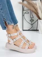 Sandale Dama cu Talpa Joasa 5H21 PINK | MEI