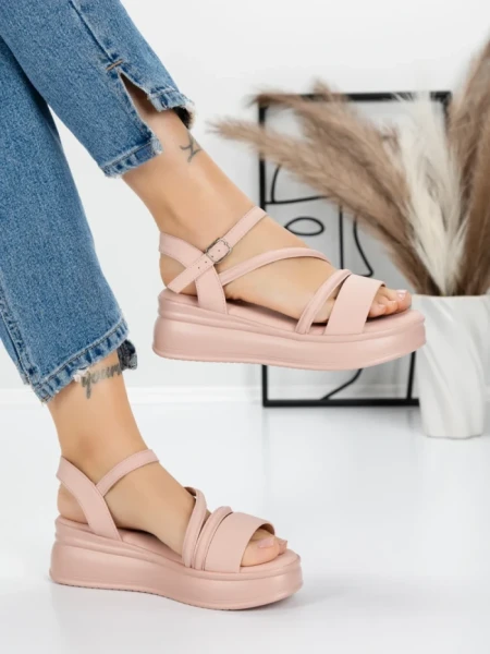 Sandale Dama cu Platforma 5H18 PINK | MEI
