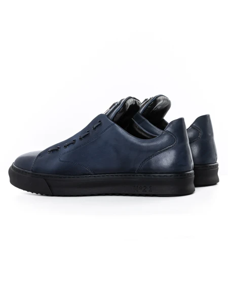 Pantofi Sport Barbati din piele naturala 90985 Albastru inchis » meishop.life