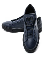 Pantofi Sport Barbati din piele naturala 90985 Albastru inchis » meishop.life