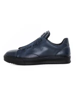 Pantofi Sport Barbati din piele naturala 90985 Albastru inchis » meishop.life