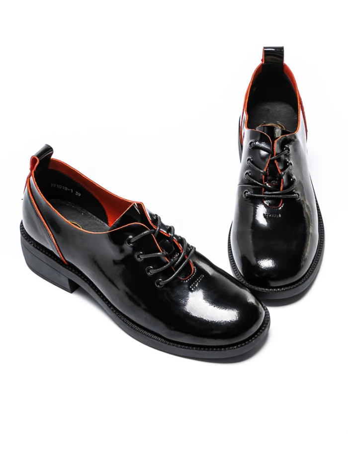 Pantofi Casual Dama 191018-1 Negru-Rosu » meishop.life