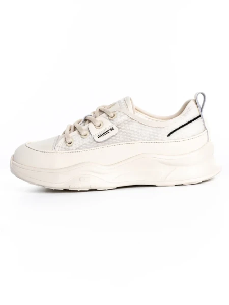 Pantofi Sport Dama din piele naturala 70099 CREAM | FRANCO GERARDO
