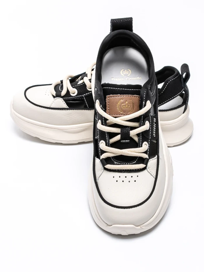 Pantofi Sport Dama din piele naturala 70136 BLACK | FRANCO GERARDO
