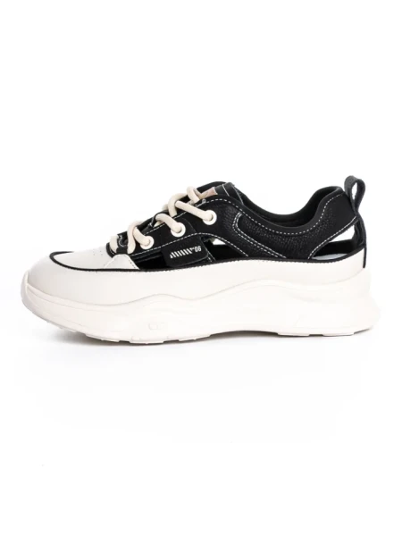 Pantofi Sport Dama din piele naturala 70136 BLACK | FRANCO GERARDO